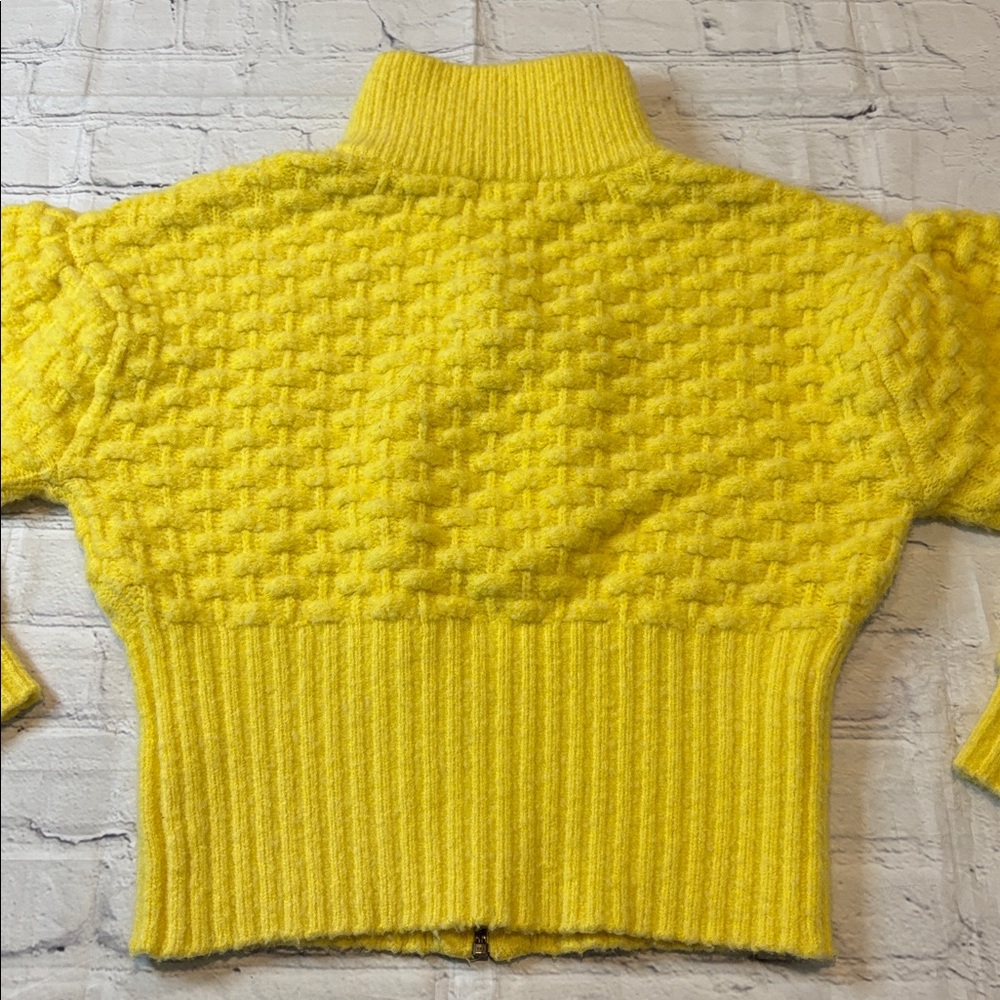 Maeve by Anthropologie Textured Chunky Knit Cropped Sweater Jacket - Picture 11 of 16